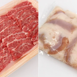 近江牛BBQ焼肉セット　カルビ焼肉500g＋ホルモン小腸500g【セットでお得！】