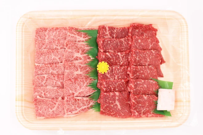 【近江牛焼肉】カルビ250g＆赤身250ｇ焼肉食べ比べセット計500g
